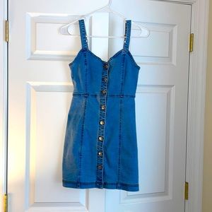 Button down adjustable Jean dress